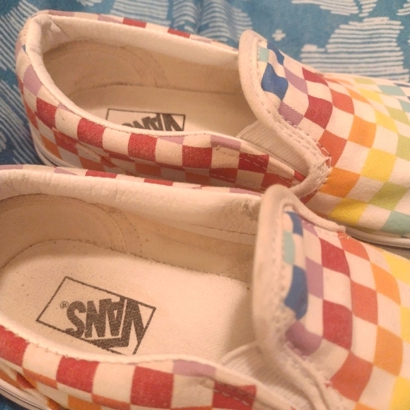 Vans checkered Slip Ons for kids - Picture 3 of 6
